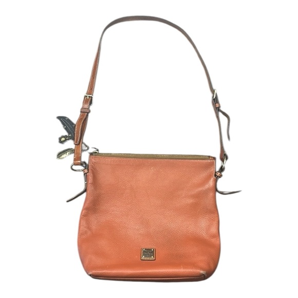 Dooney & Bourke Leather Crossbody Bag With Charms Terracotta - Picture 5 of 15